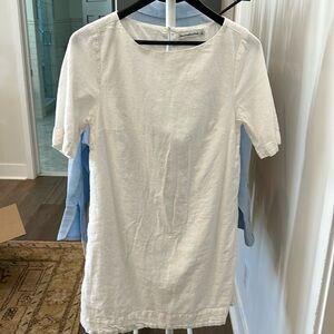 Abercrombie white linen dress size small